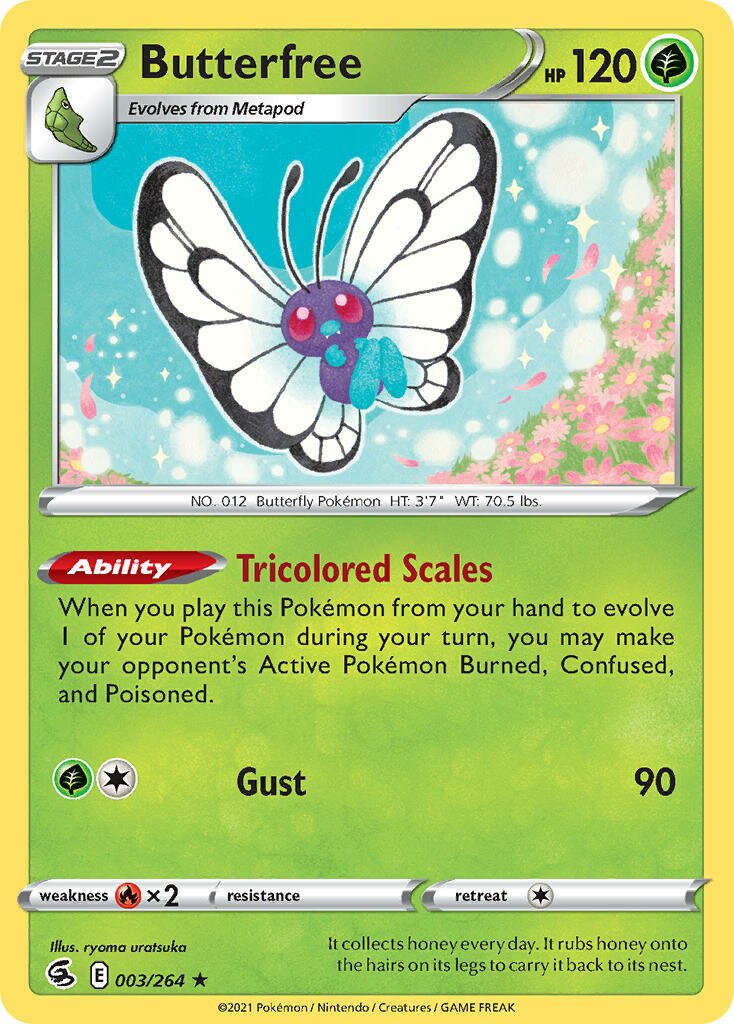 Butterfree 003/264 — Fusion Strike (English Pokémon TCG card)