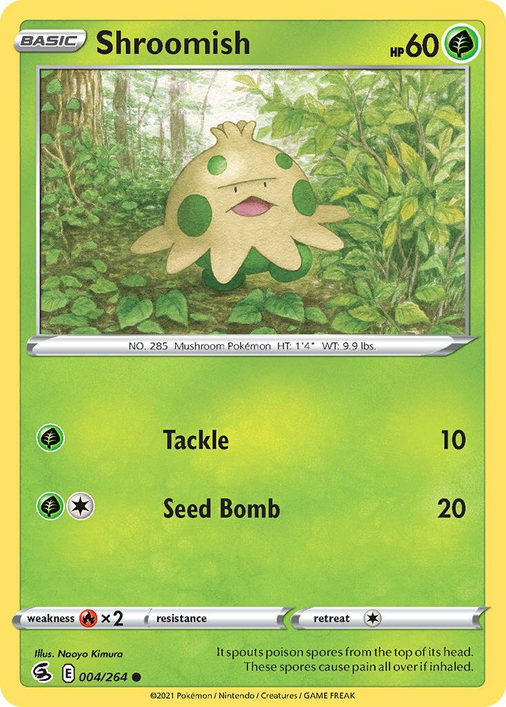 Shroomish 004/264 — Fusion Strike (English Pokémon TCG card)
