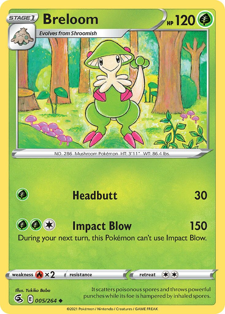 Breloom 005/264 — Fusion Strike (English Pokémon TCG card)