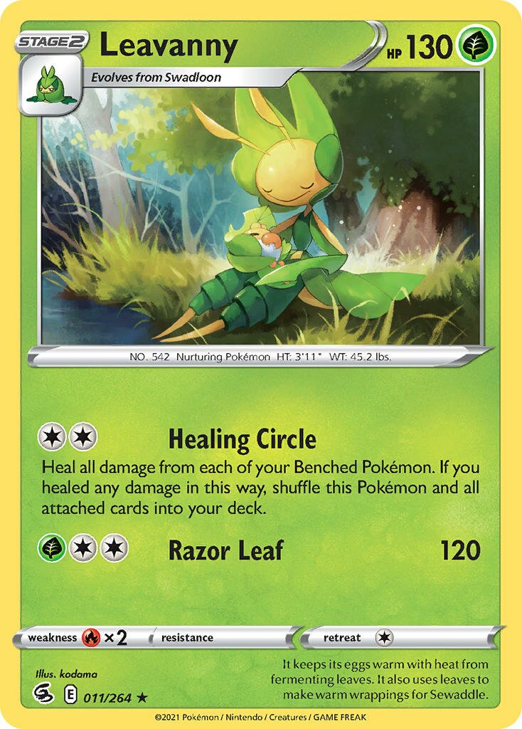 Leavanny 011/264 — Fusion Strike (English Pokémon TCG card)