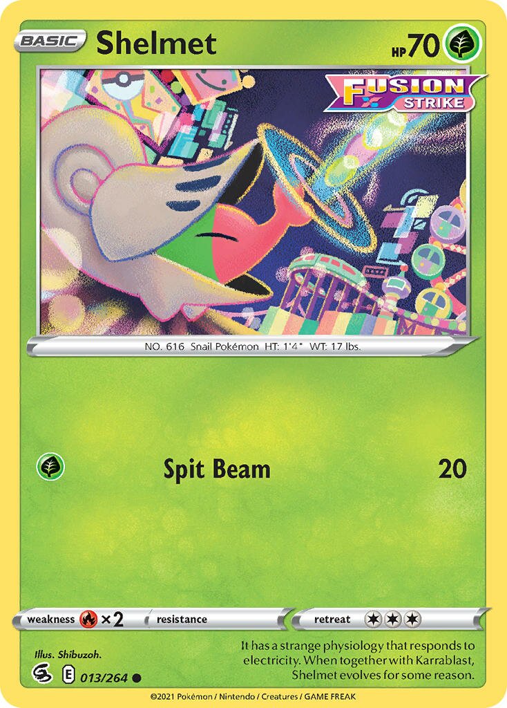 Shelmet 013/264 — Fusion Strike (English Pokémon TCG card)