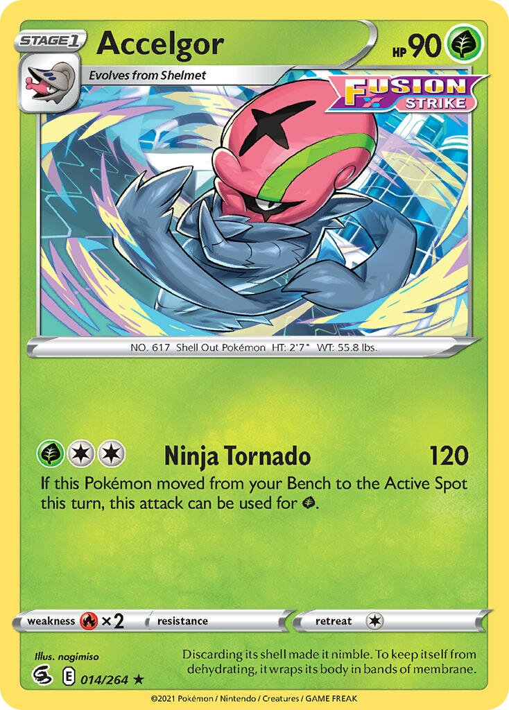 Accelgor 014/264 — Fusion Strike (English Pokémon TCG card)