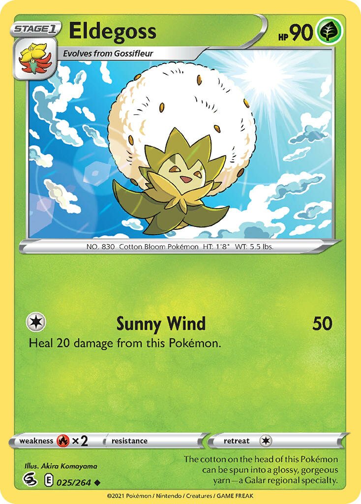 Eldegoss 025/264 — Fusion Strike (English Pokémon TCG card)