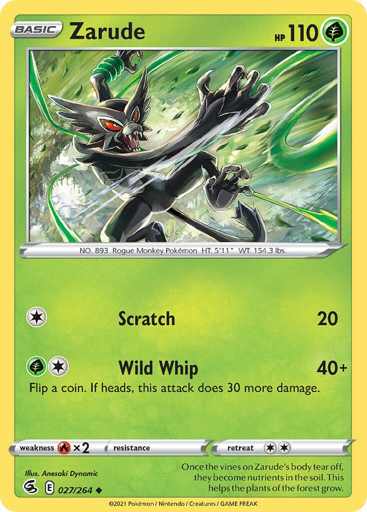 Zarude 027/264 — Fusion Strike (English Pokémon TCG card)