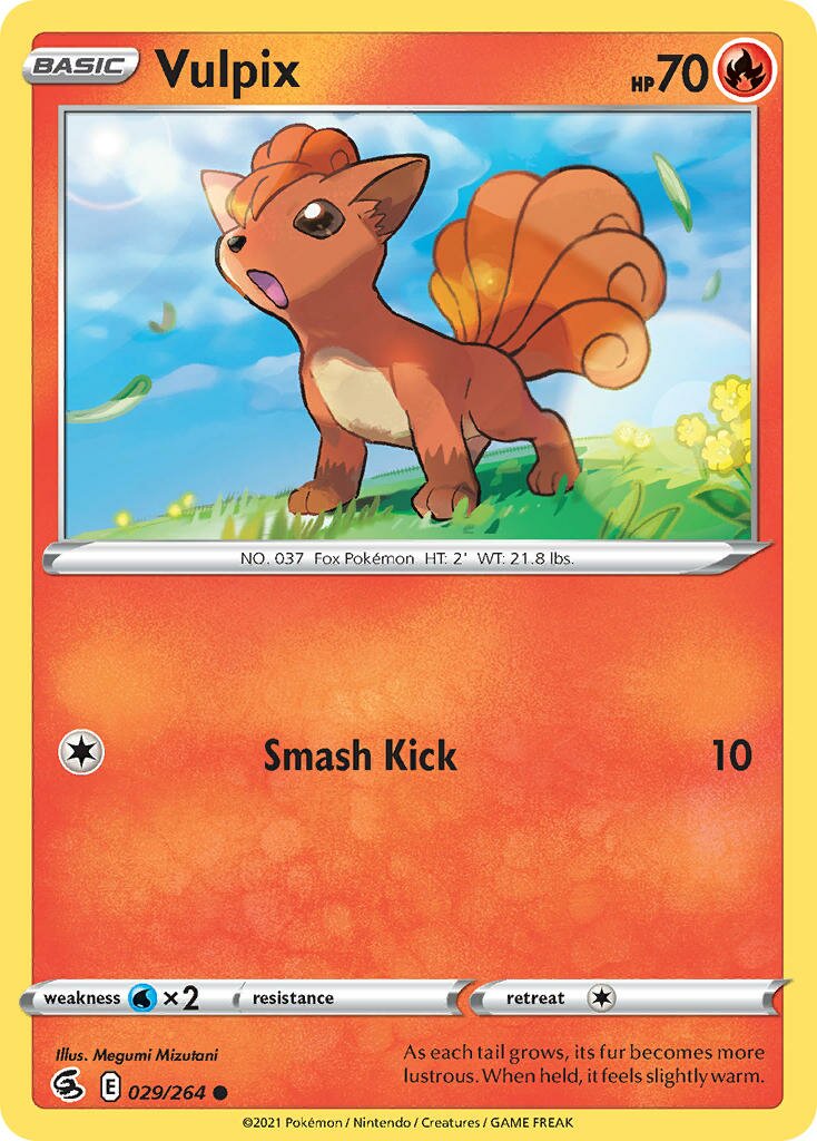 Vulpix 029/264 — Fusion Strike (English Pokémon TCG card)
