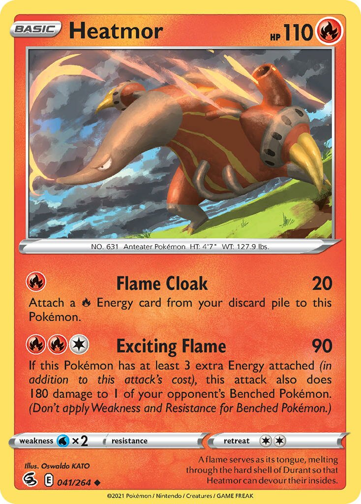 Heatmor 041/264 — Fusion Strike (English Pokémon TCG card)