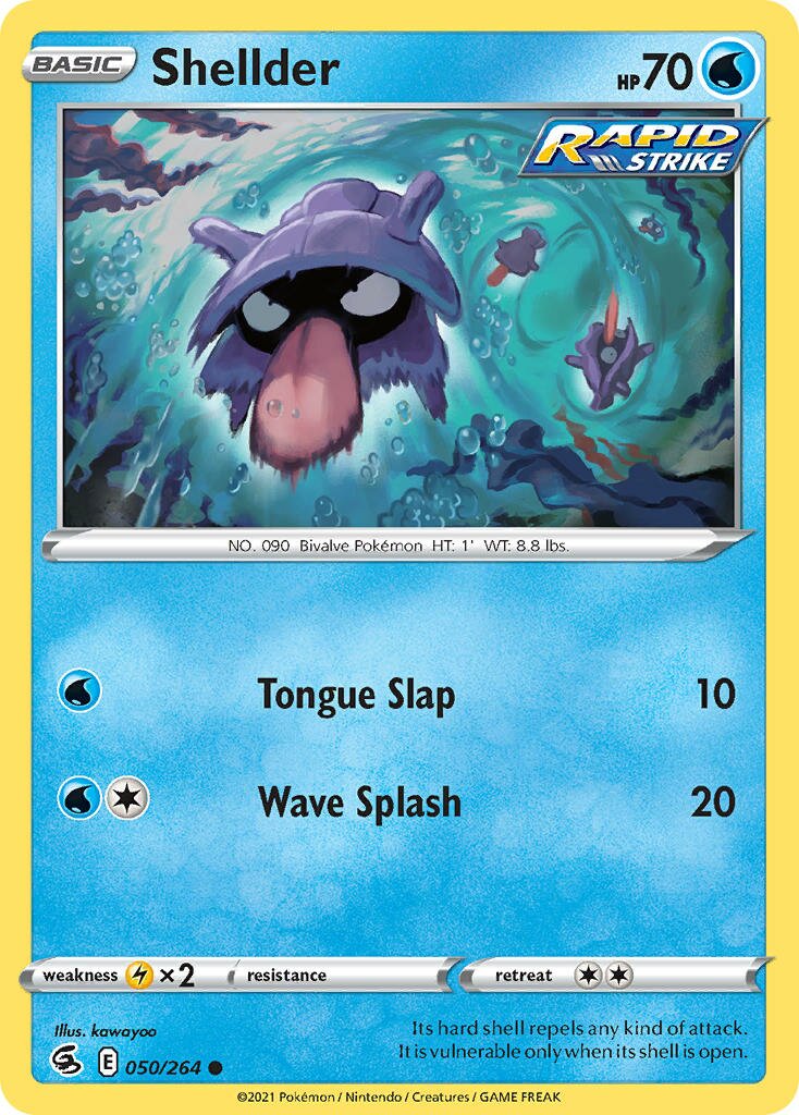 Shellder 050/264 — Fusion Strike (English Pokémon TCG card)