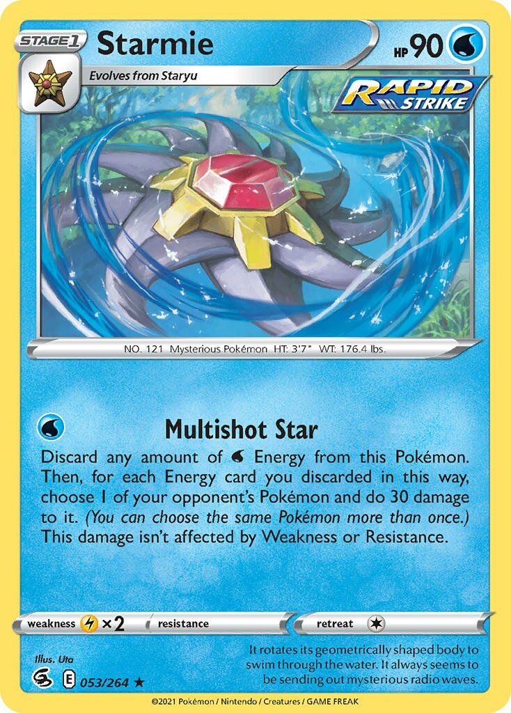 Starmie 053/264 — Fusion Strike (English Pokémon TCG card)