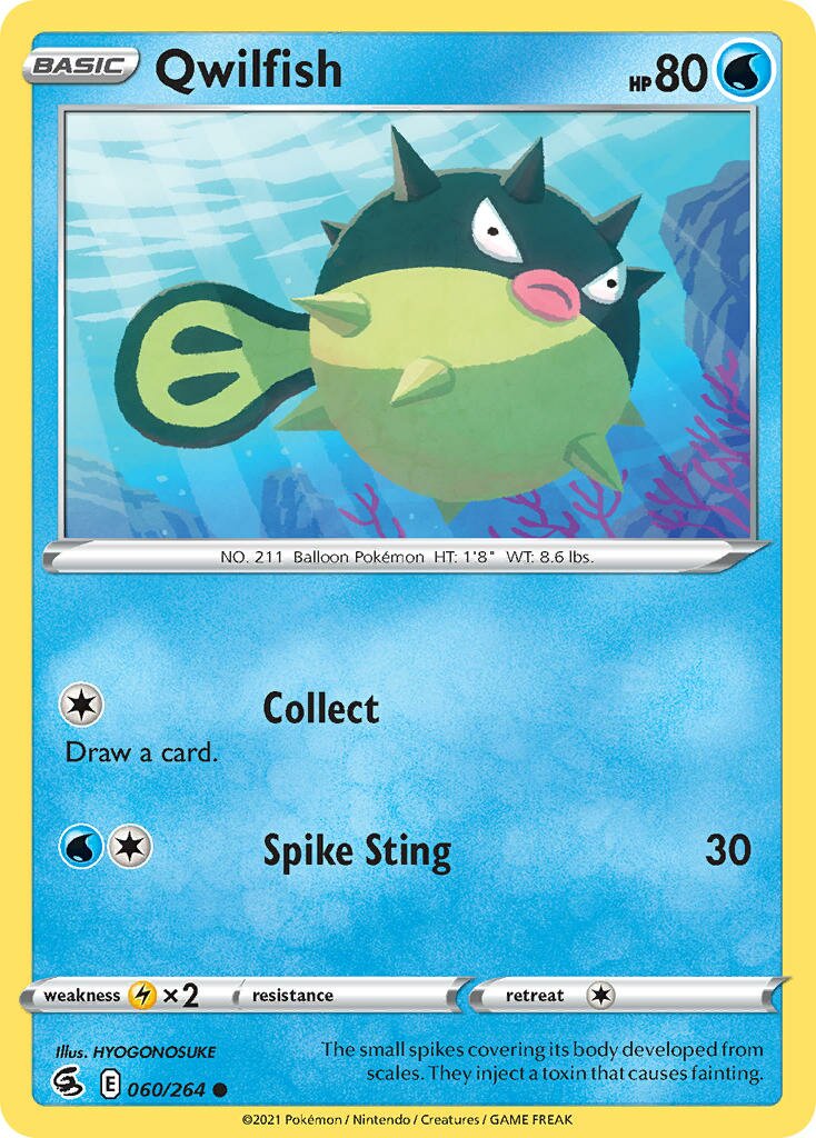 Qwilfish 060/264 — Fusion Strike (English Pokémon TCG card)