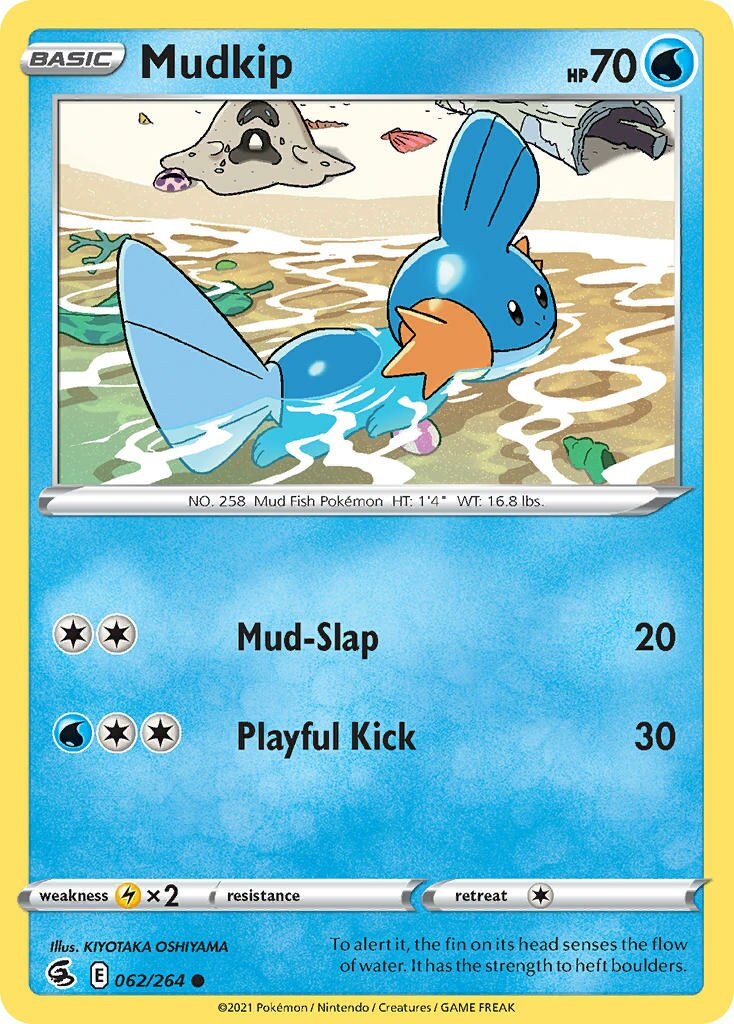 Mudkip 062/264 — Fusion Strike (English Pokémon TCG card)