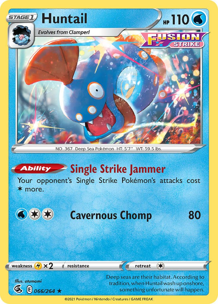 Huntail 066/264 — Fusion Strike (English Pokémon TCG card)
