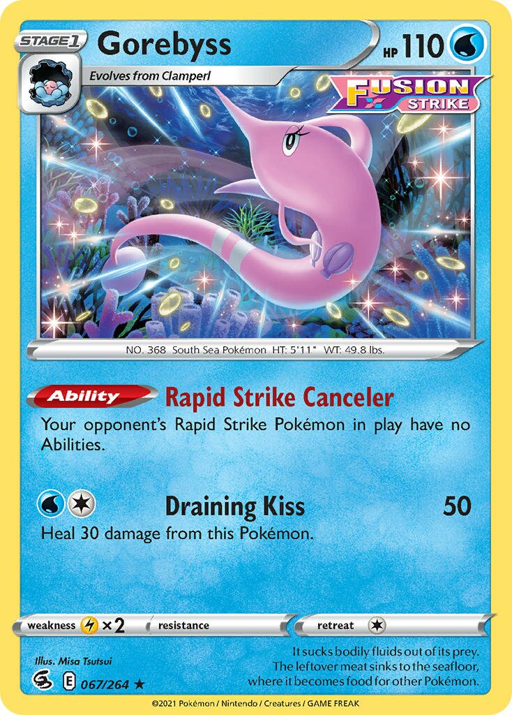 Gorebyss 067/264 — Fusion Strike (English Pokémon TCG card)