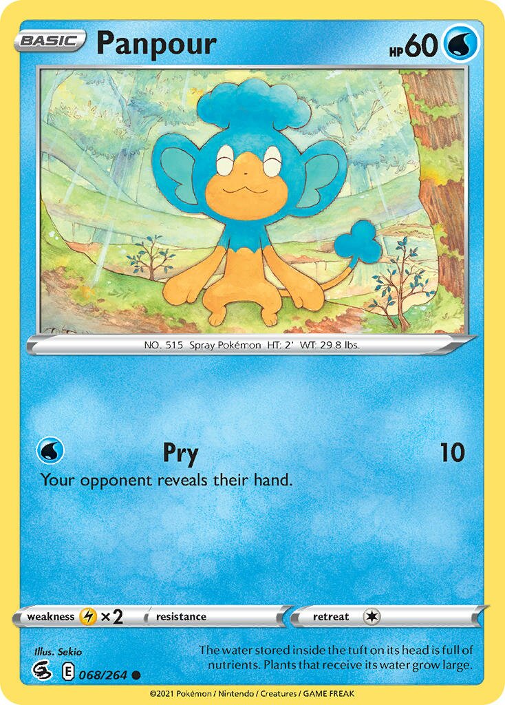 Panpour 068/264 — Fusion Strike (English Pokémon TCG card)