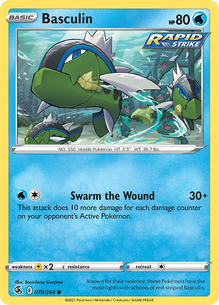 Basculin 070/264 — Fusion Strike (English Pokémon TCG card)