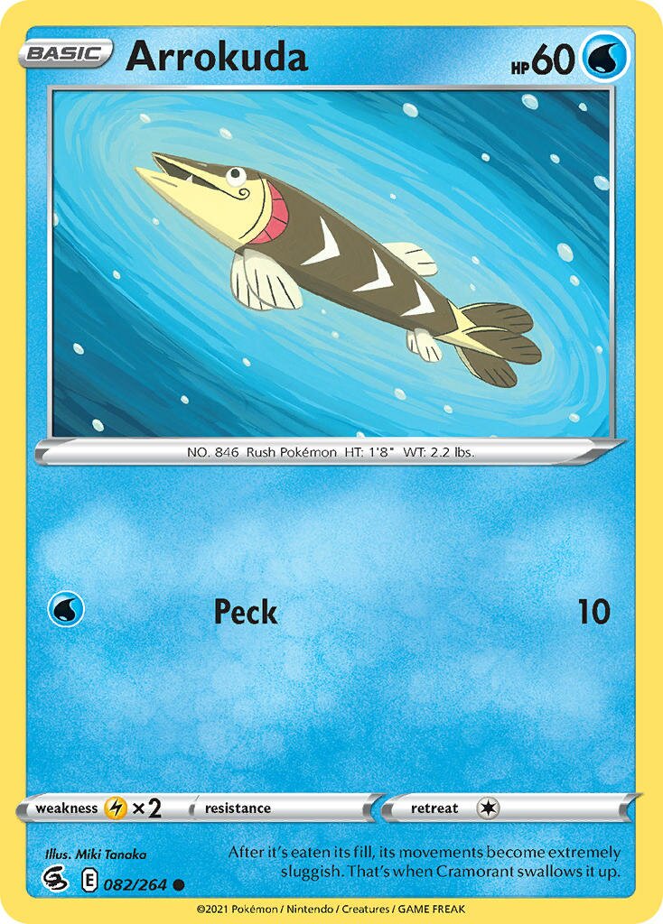 Arrokuda 082/264 — Fusion Strike (English Pokémon TCG card)