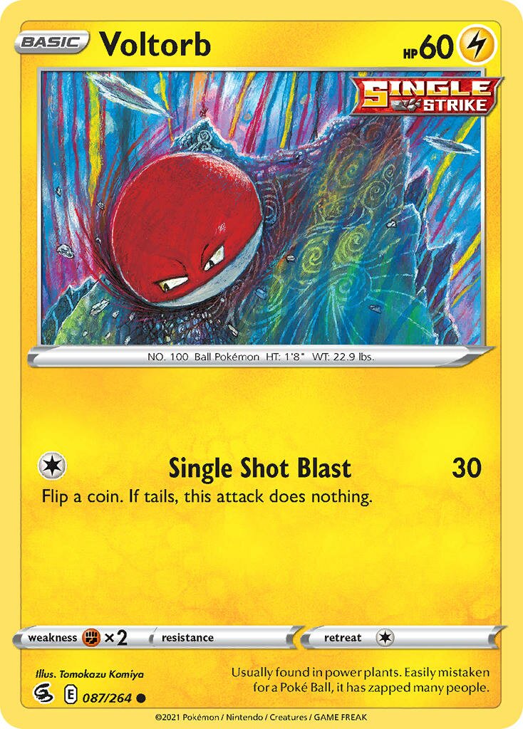 Voltorb 087/264 — Fusion Strike (English Pokémon TCG card)