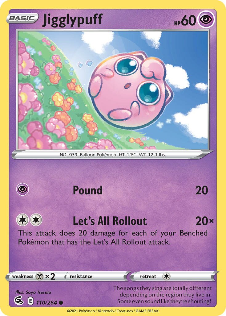 Jigglypuff 110/264 — Fusion Strike (English Pokémon TCG card)
