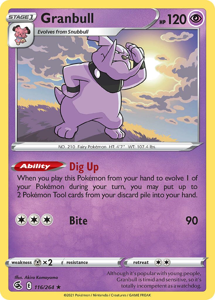 Granbull 116/264 — Fusion Strike (English Pokémon TCG card)