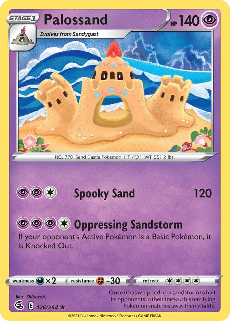 Palossand 126/264 — Fusion Strike (English Pokémon TCG card)