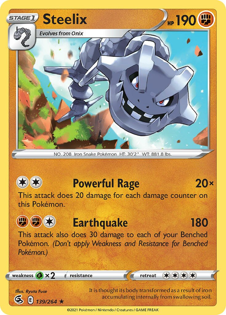 Steelix 139/264 — Fusion Strike (English Pokémon TCG card)