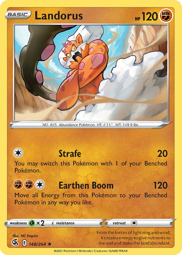 Landorus 148/264 — Fusion Strike (English Pokémon TCG card)