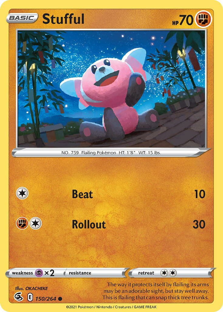 Stufful 150/264 — Fusion Strike (English Pokémon TCG card)