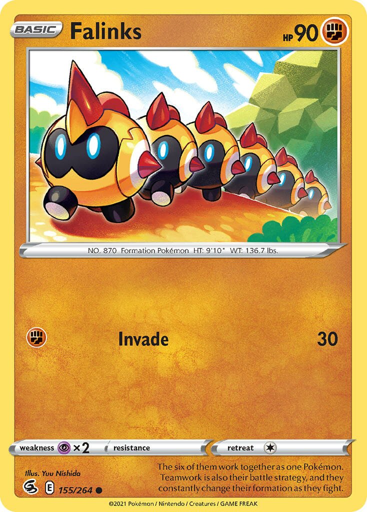 Falinks 155/264 — Fusion Strike (English Pokémon TCG card)