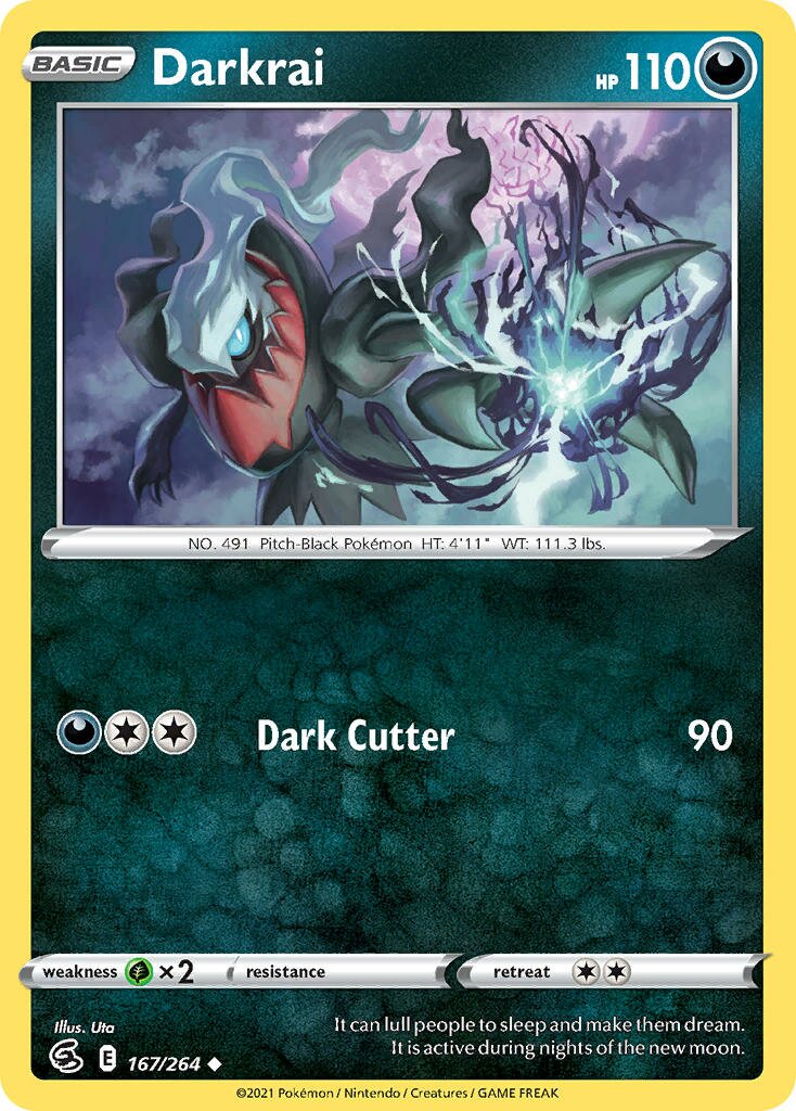 Darkrai 167/264 — Fusion Strike (English Pokémon TCG card)