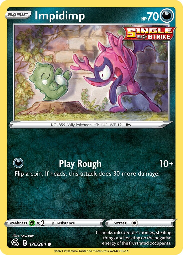 Impidimp 176/264 — Fusion Strike (English Pokémon TCG card)