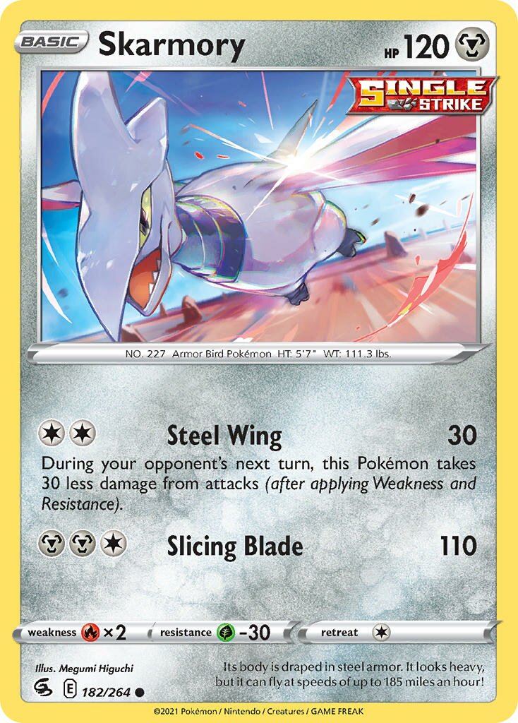 Skarmory 182/264 — Fusion Strike (English Pokémon TCG card)