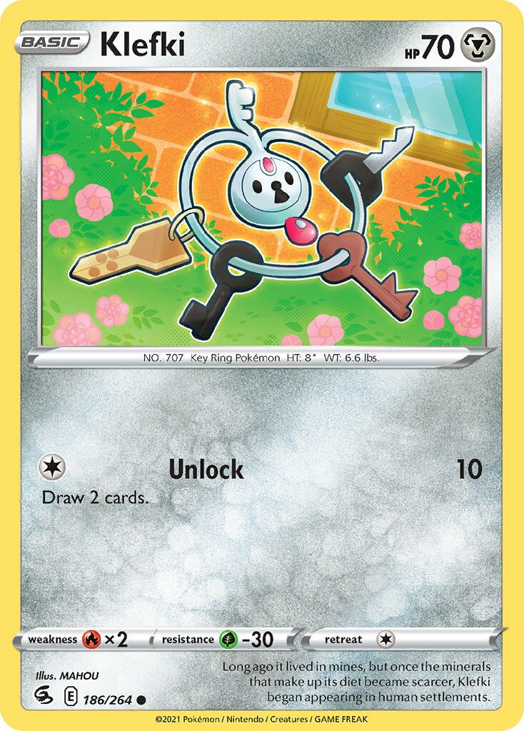 Klefki 186/264 — Fusion Strike (English Pokémon TCG card)
