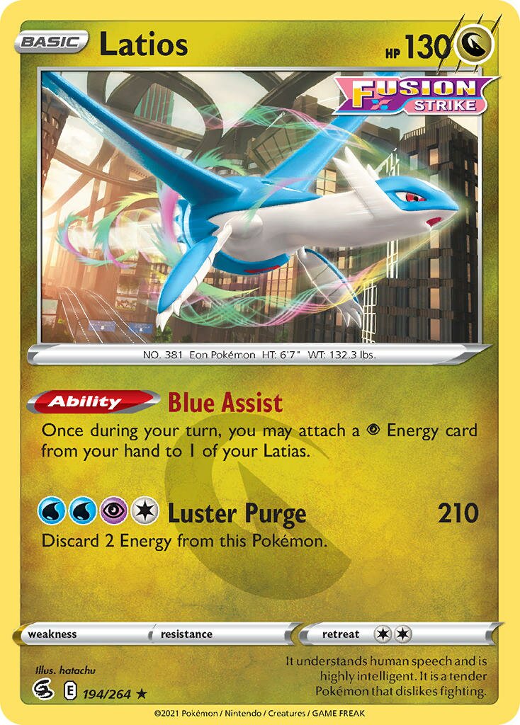 Latios 194/264 — Fusion Strike (English Pokémon TCG card)