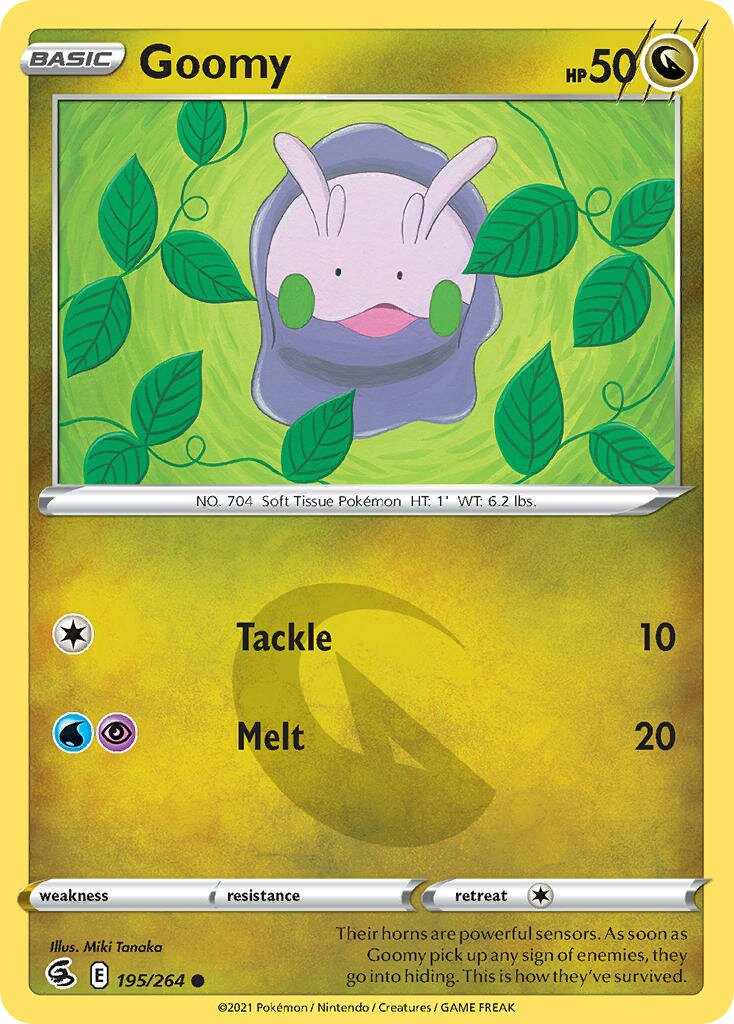 Goomy 195/264 — Fusion Strike (English Pokémon TCG card)