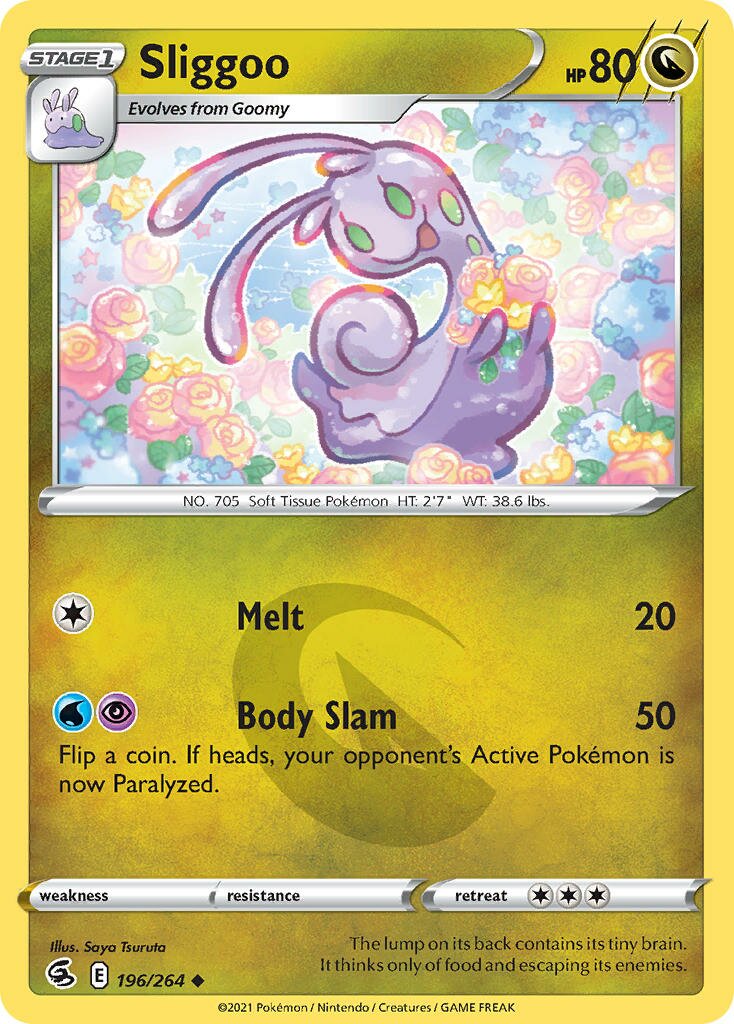 Sliggoo 196/264 — Fusion Strike (English Pokémon TCG card)