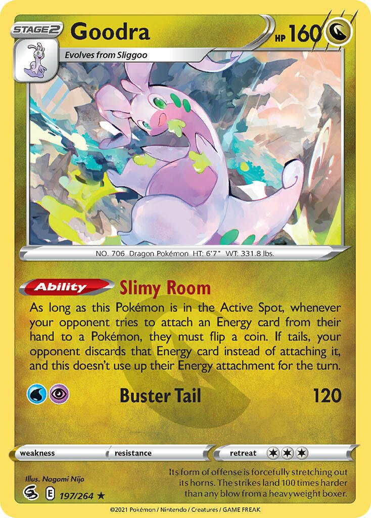 Goodra 197/264 — Fusion Strike (English Pokémon TCG card)