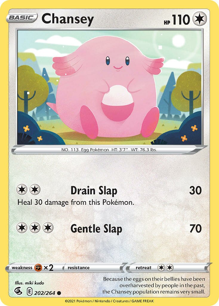 Chansey 202/264 — Fusion Strike (English Pokémon TCG card)