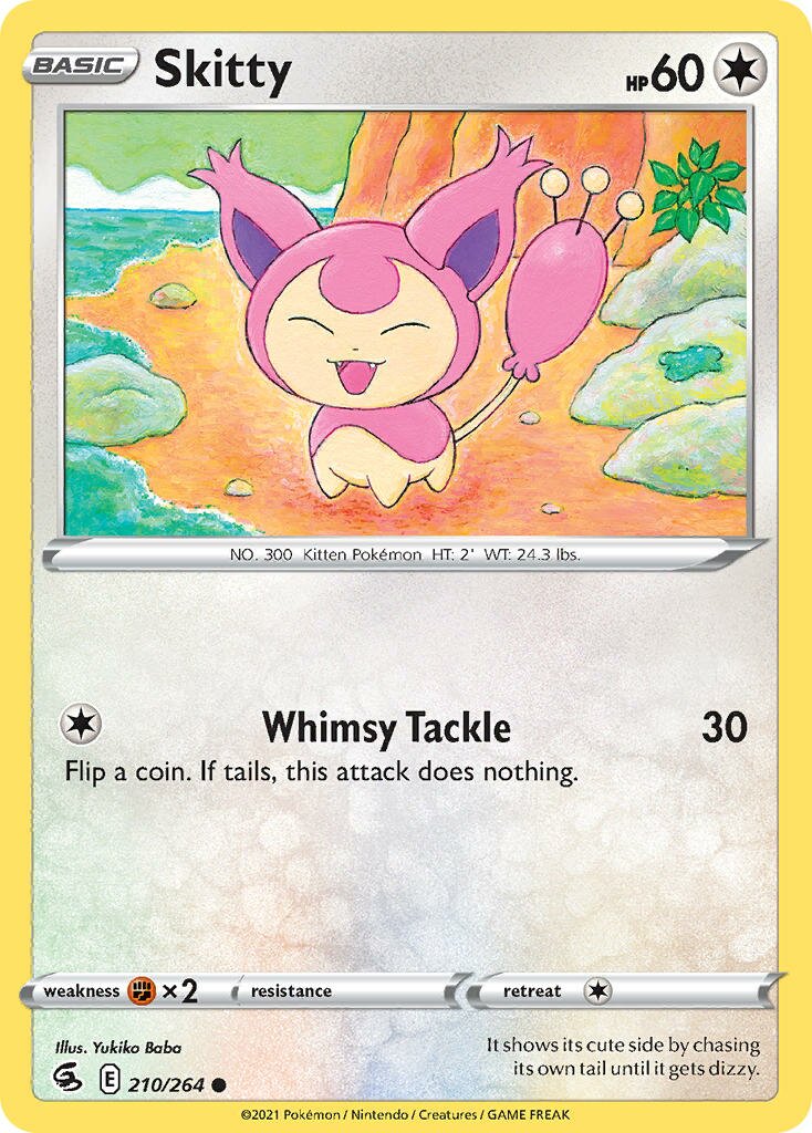 Skitty 210/264 — Fusion Strike (English Pokémon TCG card)