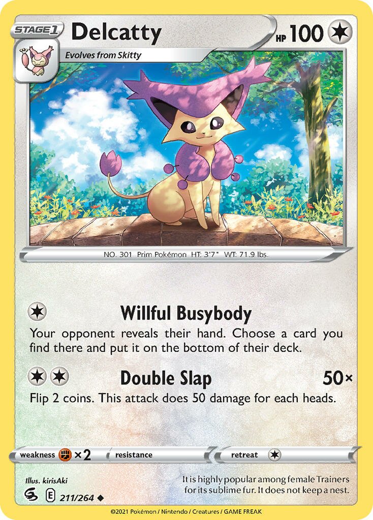 Delcatty 211/264 — Fusion Strike (English Pokémon TCG card)