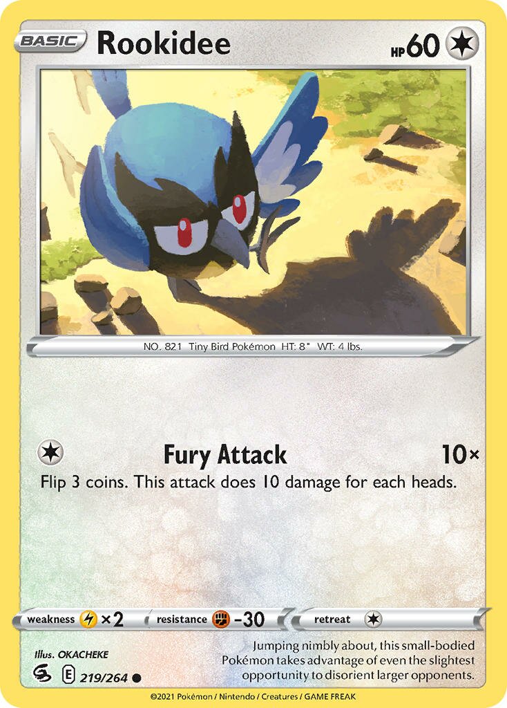 Rookidee 219/264 — Fusion Strike (English Pokémon TCG card)