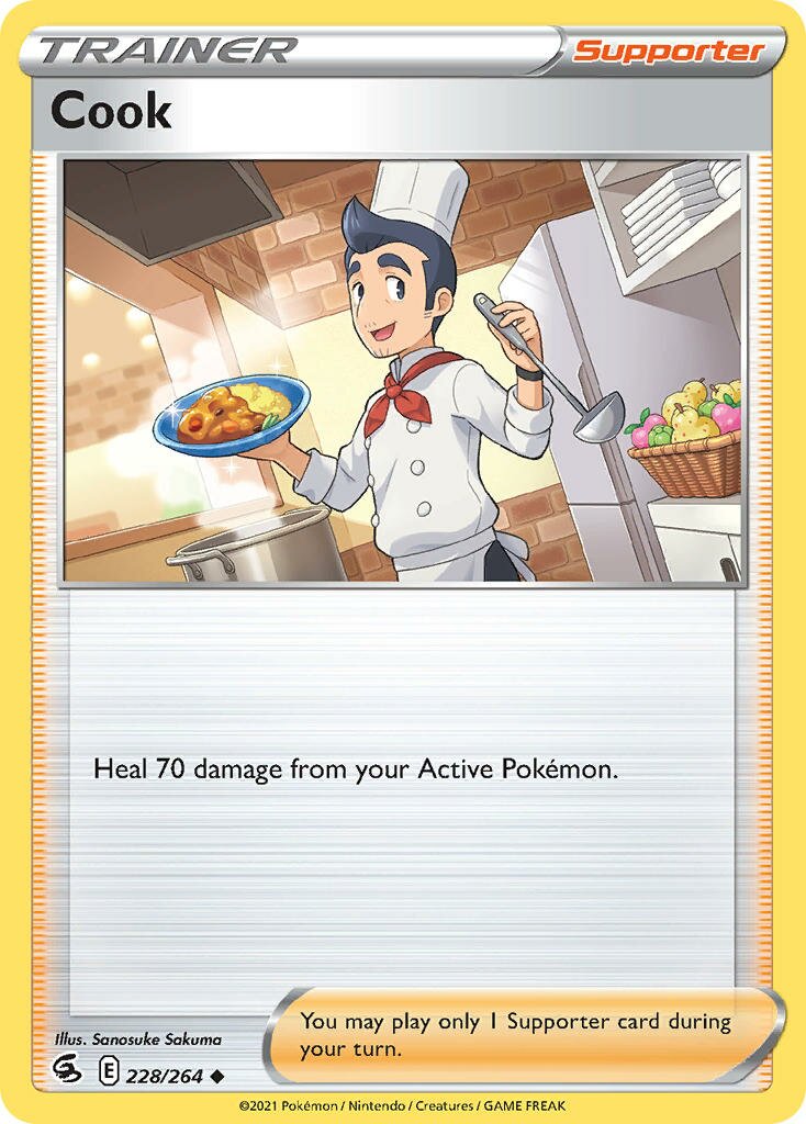 Cook 228/264 — Fusion Strike (English Pokémon TCG card)