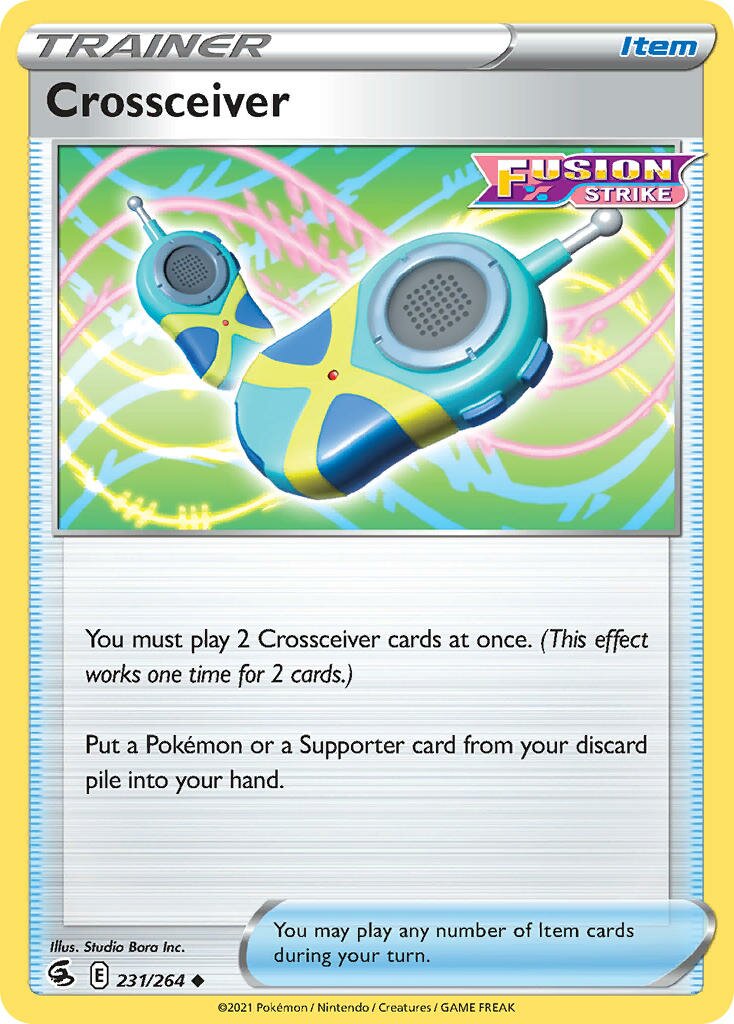 Crossceiver 231/264 — Fusion Strike (English Pokémon TCG card)