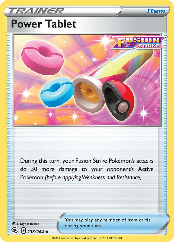 Power Tablet 236/264 — Fusion Strike (English Pokémon TCG card)