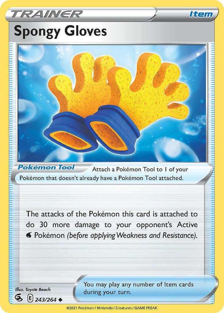 Spongy Gloves 243/264 — Fusion Strike (English Pokémon TCG card)