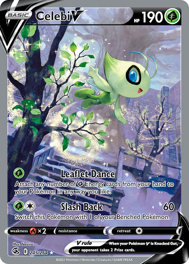 Celebi V 245/264 — Fusion Strike (English Pokémon TCG card)