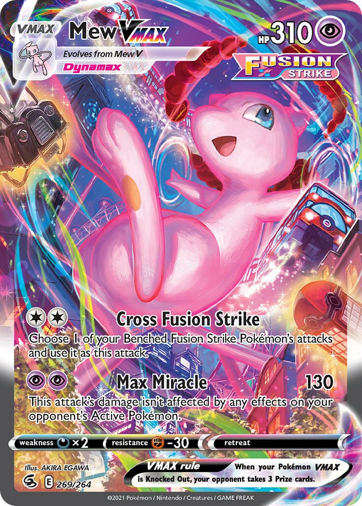 Mew VMAX 269/264 — Fusion Strike (English Pokémon TCG card)