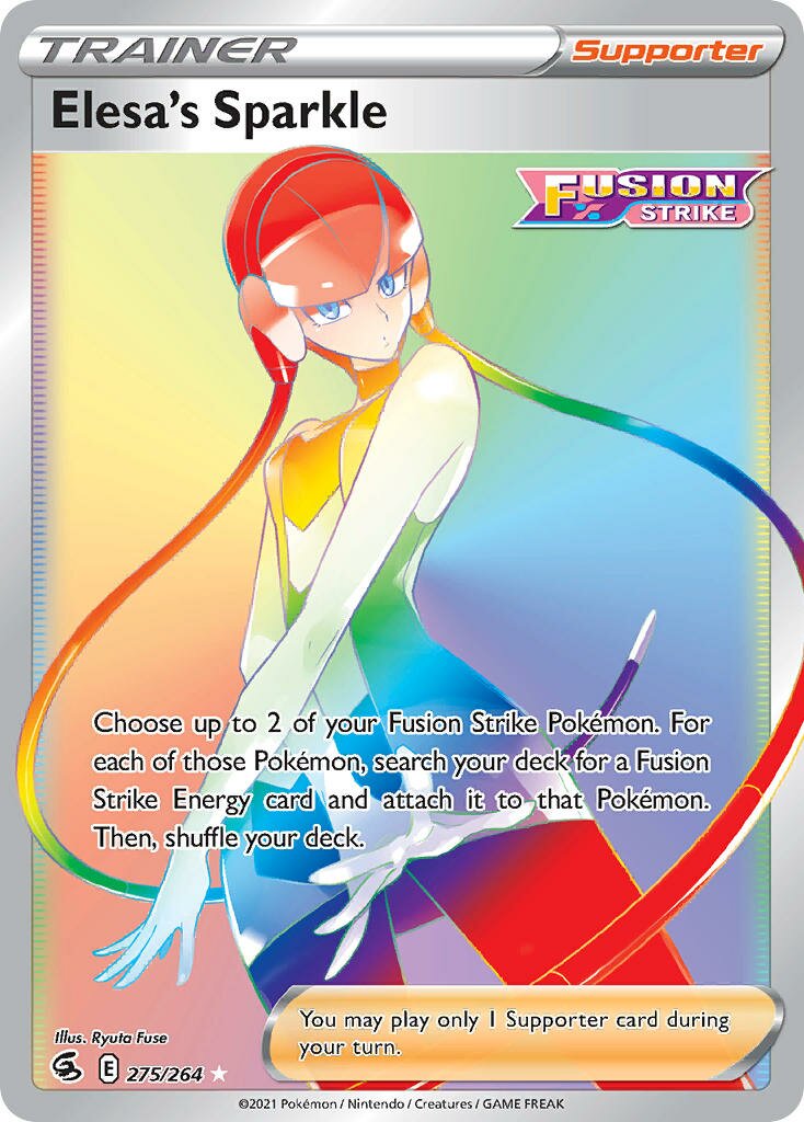 Elesa's Sparkle 275/264 — Fusion Strike (English Pokémon TCG card)