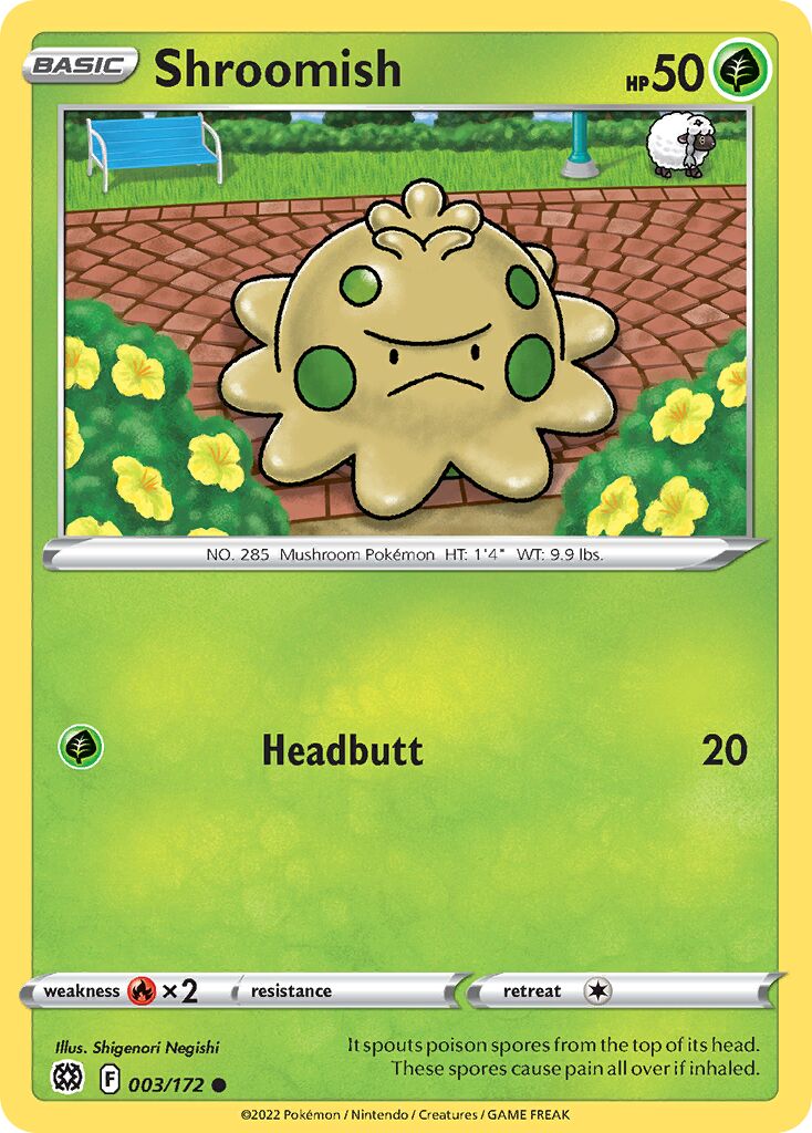 Shroomish 003/216 — Brilliant Stars (English Pokémon TCG card)