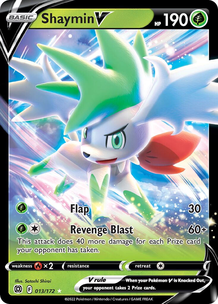 Shaymin V 013/216 — Brilliant Stars (English Pokémon TCG card)