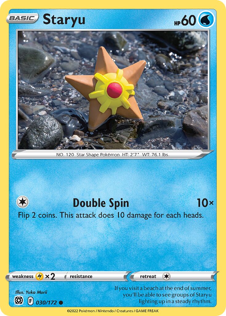 Staryu 030/216 — Brilliant Stars (English Pokémon TCG card)