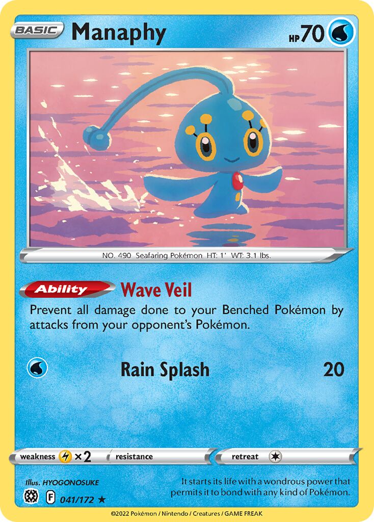 Manaphy 041/216 — Brilliant Stars (English Pokémon TCG card)